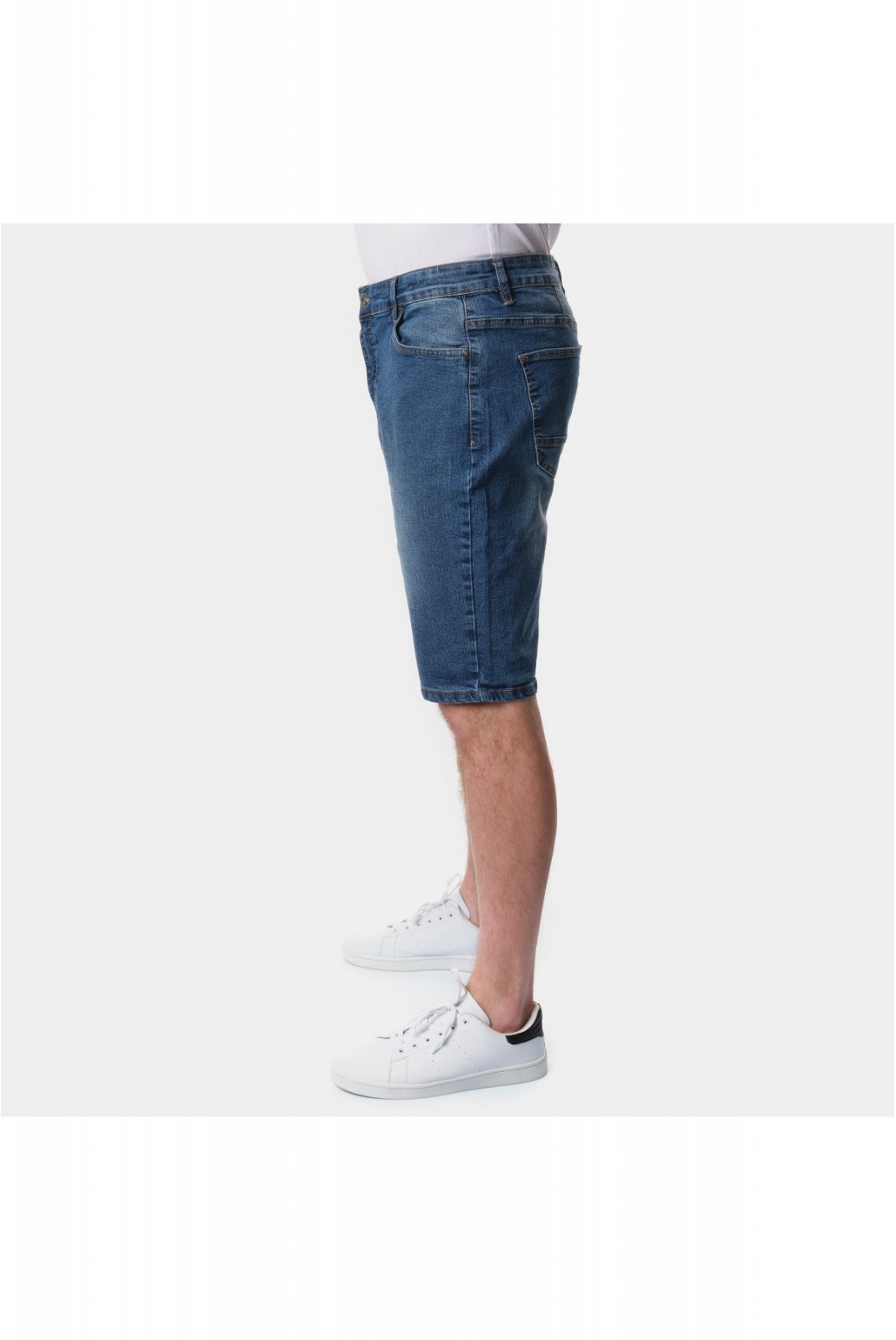 Bermuda denim slim stretch Hopenlife DARK BLUE CHOPPER