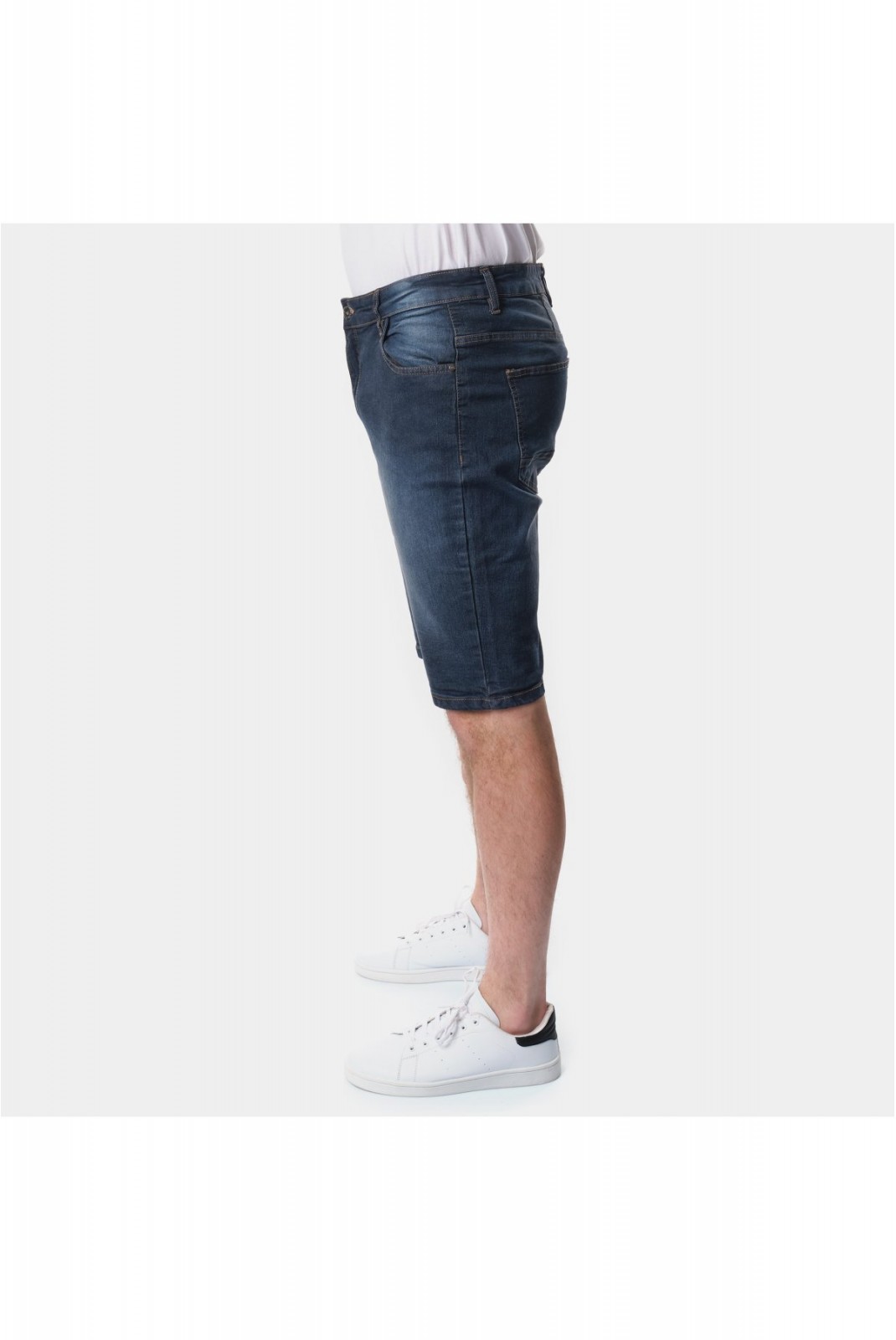 Bermuda denim slim stretch Hopenlife RAW BLUE CHOPPER