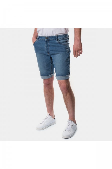 Bermuda denim slim stretch Hopenlife LIGHT BLUE CHOPPER