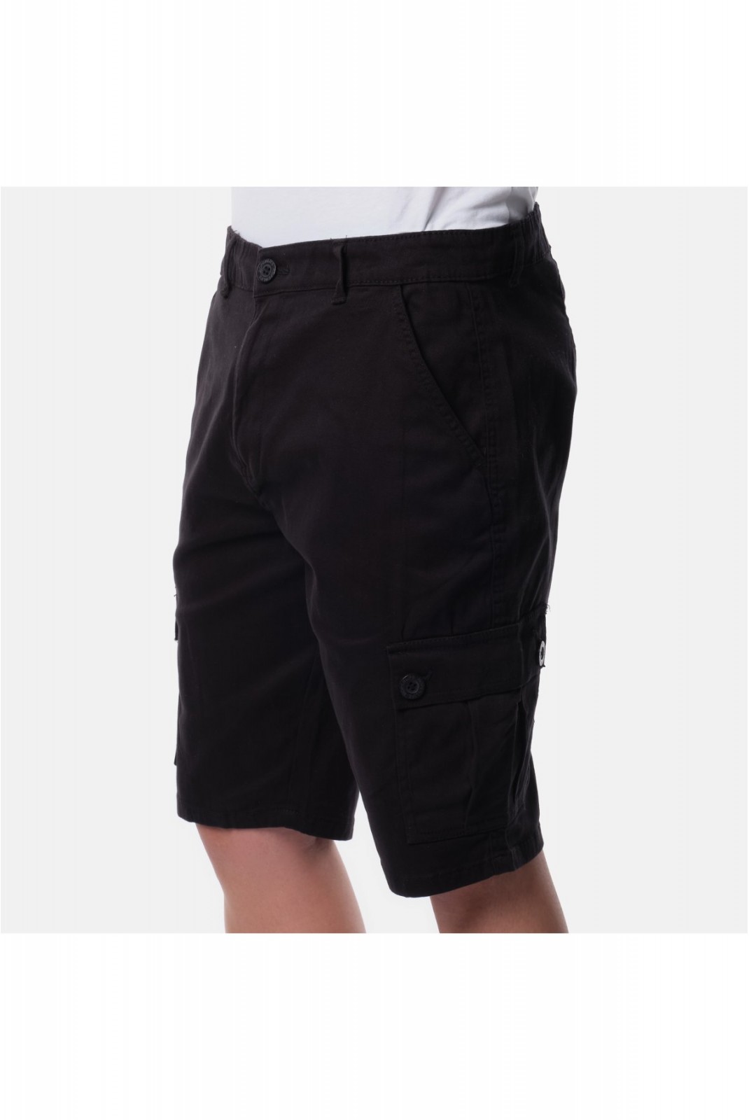 Bermuda cargo slim stretch Newgate Hopenlife NOIR NEWGATE