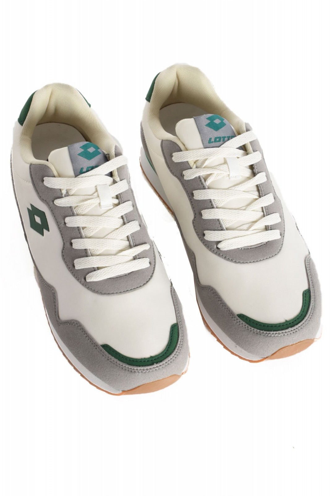 Sneakers running bimatière Twenty 2 Lotto GREY/GREEN twenty 2