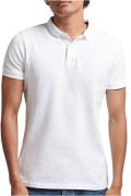 Polo classique Superdry Micro Lite en coton bio Superdry 01C White M1110062A_01C