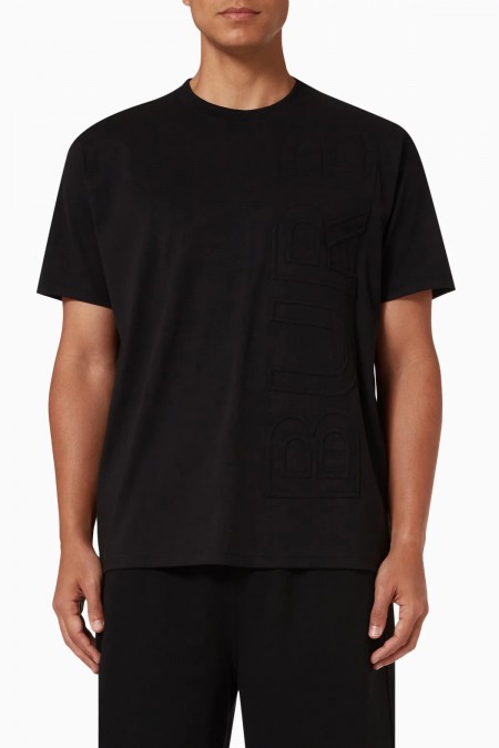 TShirt logo relief Burberry 1005 BLACK  8050731