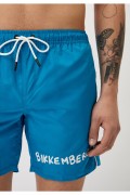 Short de bain print logo Bikkembergs Mediterranian Blue BKK3MBM01