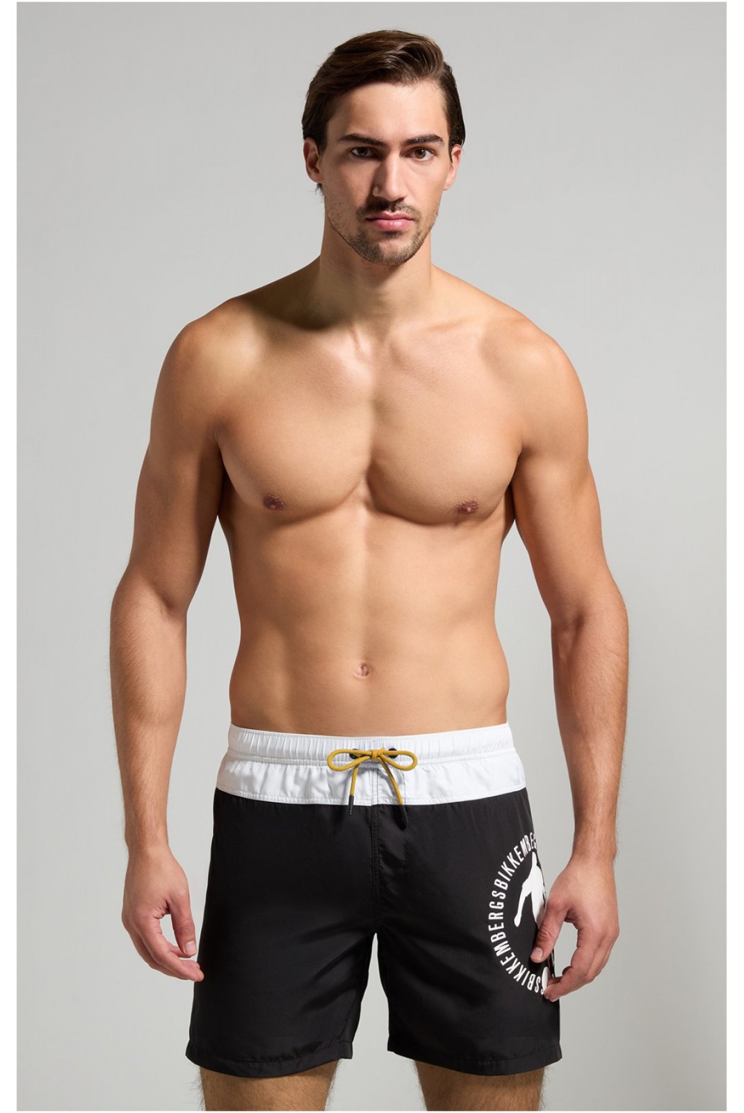 Short de bain color block Bikkembergs Black and White BKK3MBM02