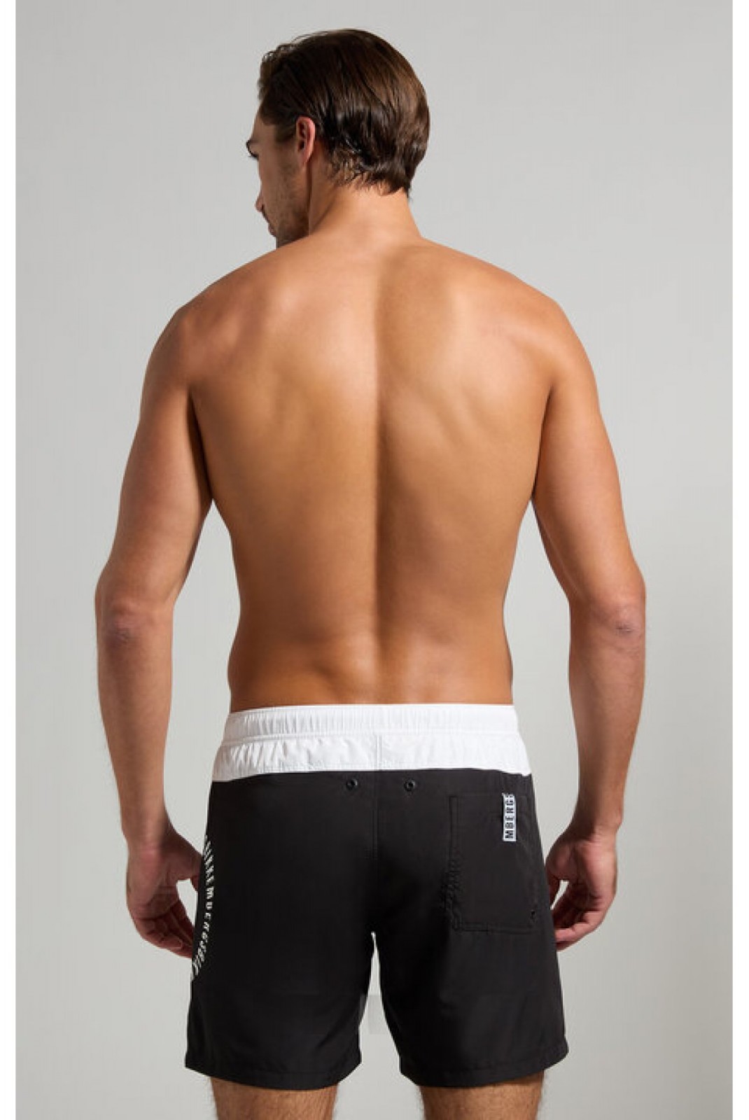 Short de bain color block Bikkembergs Black and White BKK3MBM02