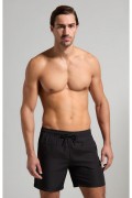 Short de bain bande logo Bikkembergs Black BKK3MBM04