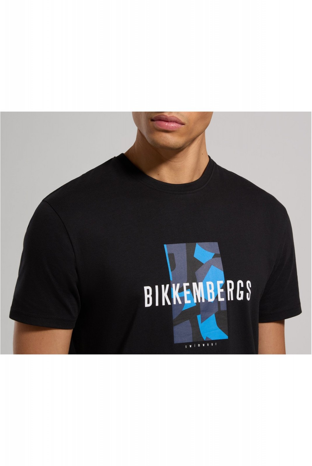 TShirt 100% coton print logo Bikkembergs Black BKK3MTS03