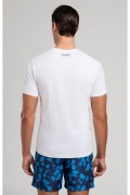 TShirt 100% coton print logo Bikkembergs White BKK3MTS03