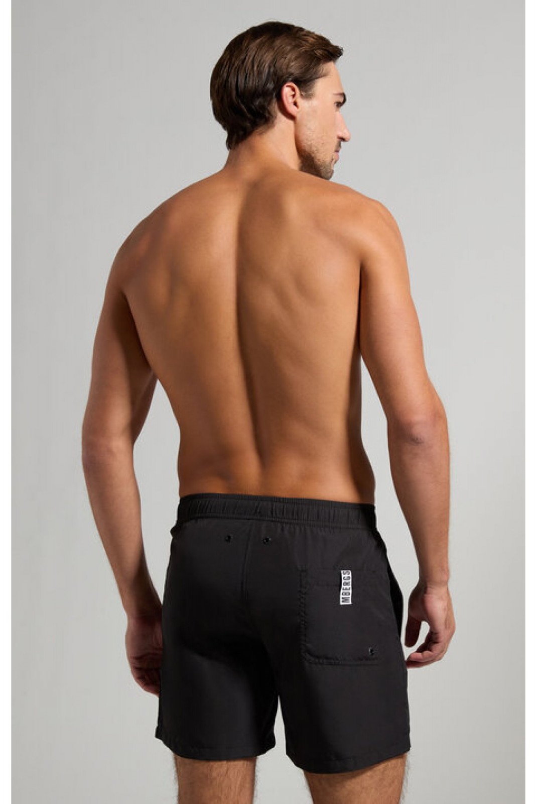 Short de bain logo latéral Bikkembergs Black BKK3MBM07