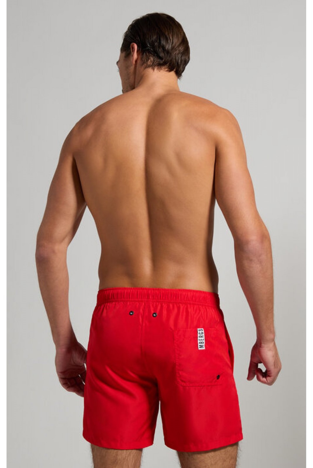 Short de bain logo latéral Bikkembergs Goji Berry BKK3MBM07