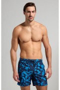 Short de bain motifs Bikkembergs Mediterranian Blue BKK3MBM08