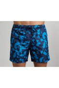 Short de bain motifs Bikkembergs Mediterranian Blue BKK3MBM08