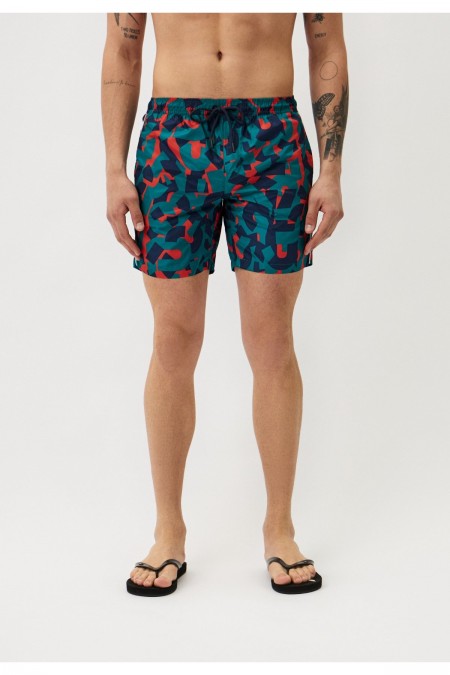 Short de bain motifs Bikkembergs Orange.com BKK3MBM08