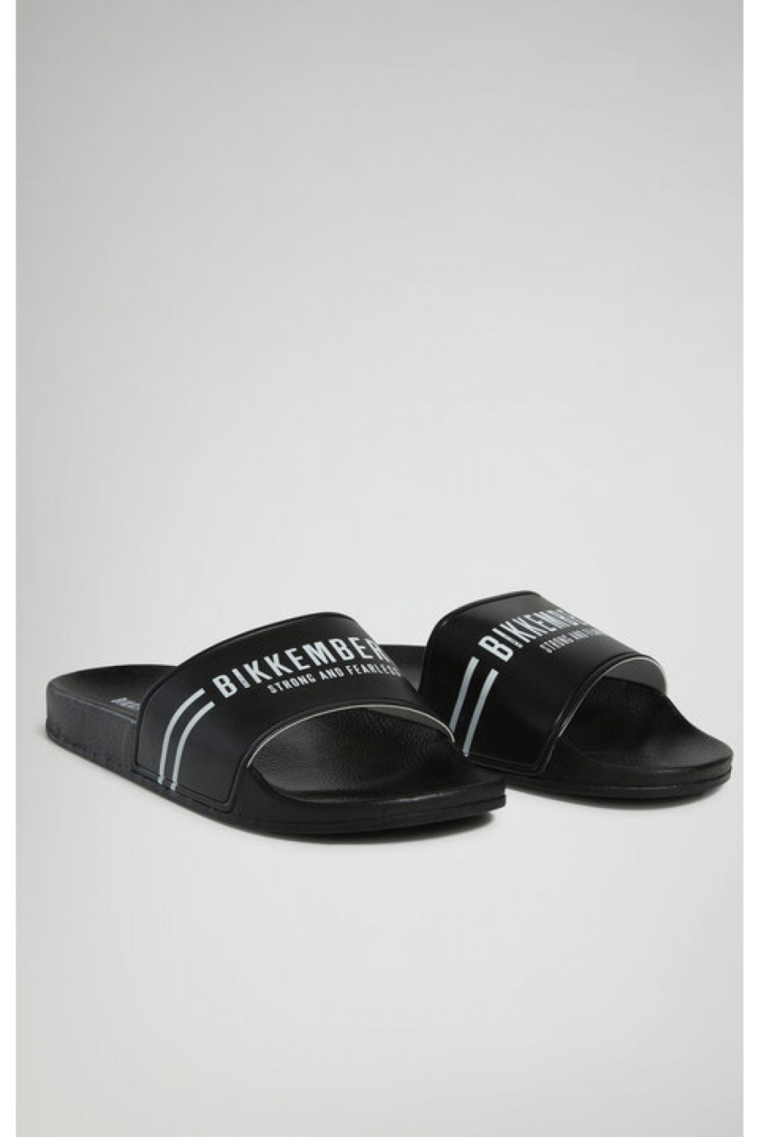 Mules PVC print logo Bikkembergs Black BKK3MSR02