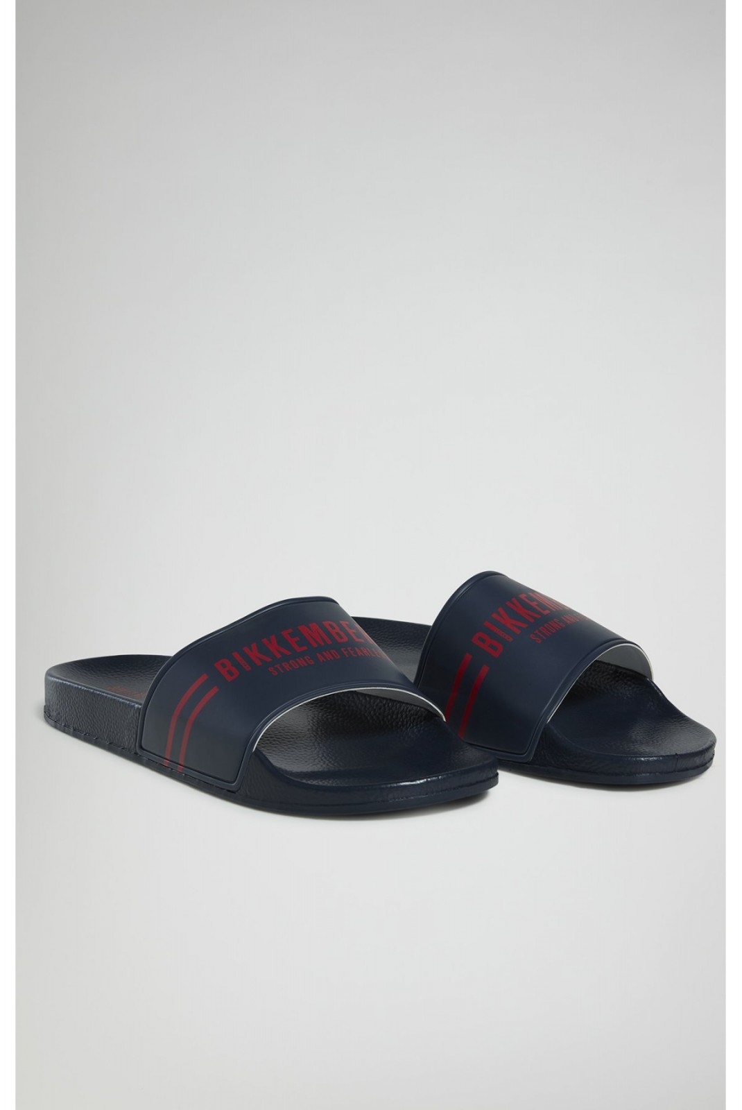 Mules PVC print logo Bikkembergs Navy BKK3MSR02