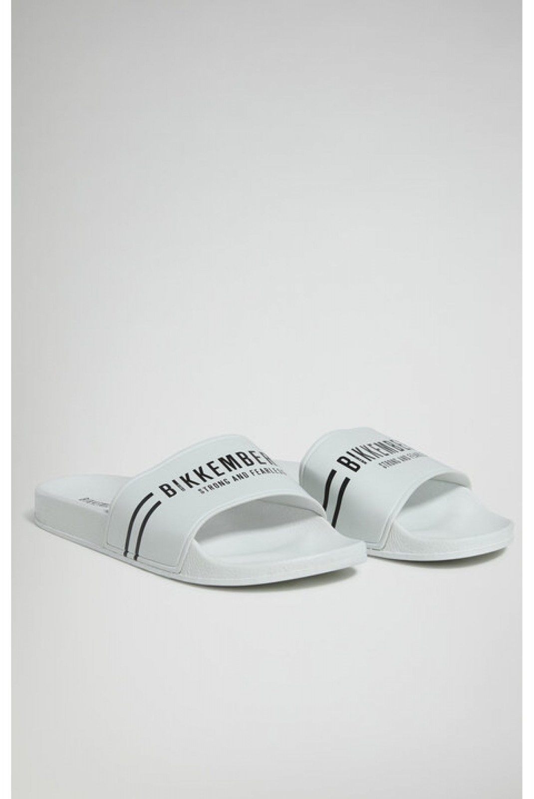 Mules PVC print logo Bikkembergs White BKK3MSR02