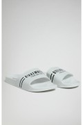 Mules PVC print logo Bikkembergs White BKK3MSR02