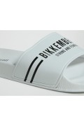 Mules PVC print logo Bikkembergs White BKK3MSR02