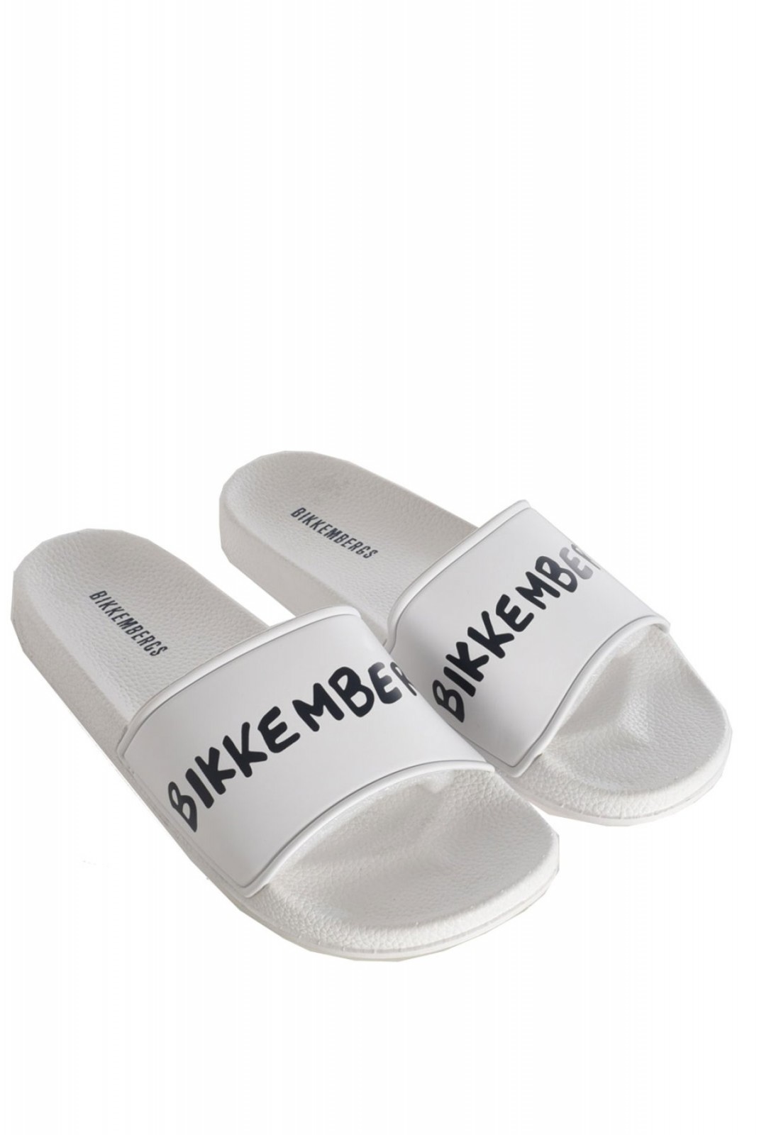 Mules PVC print logo Bikkembergs White BKK3MSR03