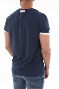 TShirt coton stretch logo printé Bikkembergs Navy BKK3MTS01