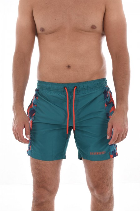 Short de bain bandes motifs Bikkembergs Everglade BKK3MBM09