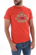 TShirt gros logo 100% coton Cavalli Class RED SXH01A JD060