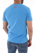 TShirt coton gros logo Cavalli Class LIGHT BLUE SXH01C JD060