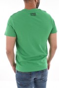 TShirt 100% coton gros print logo Cavalli Class GREEN SXH01B JD060