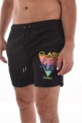 Short de bain print logo Cavalli Class BLACK SXH00B SB001