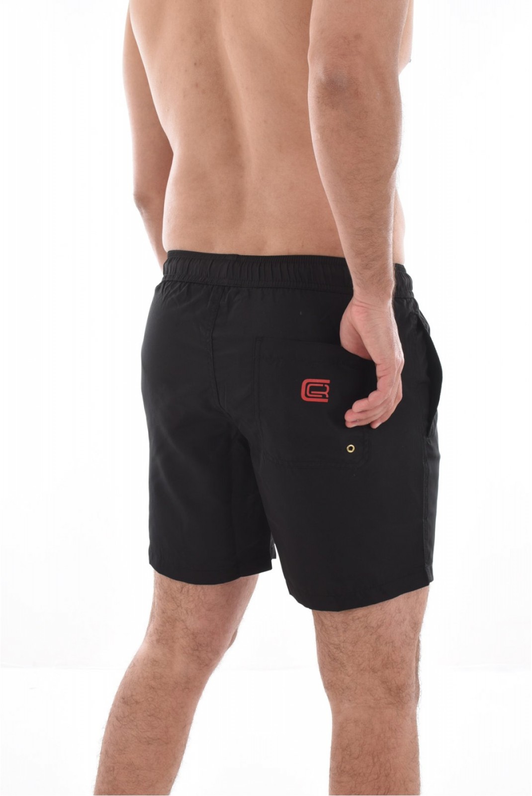 Short de bain print logo Cavalli Class BLACK SXH00C SB001