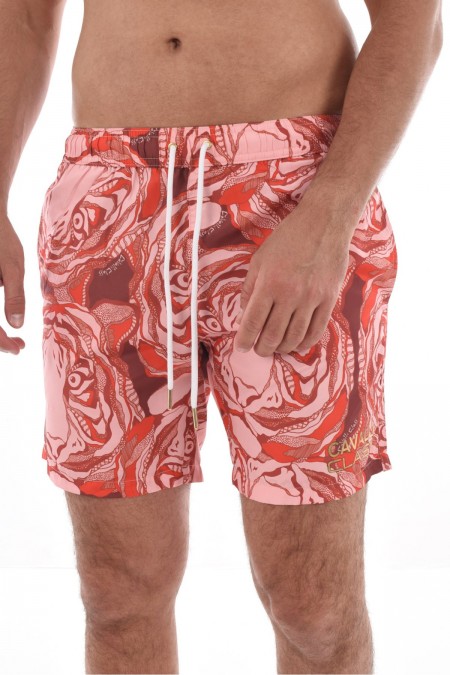 Short de bain imprimé Cavalli Class RED SXH00A 5LN01