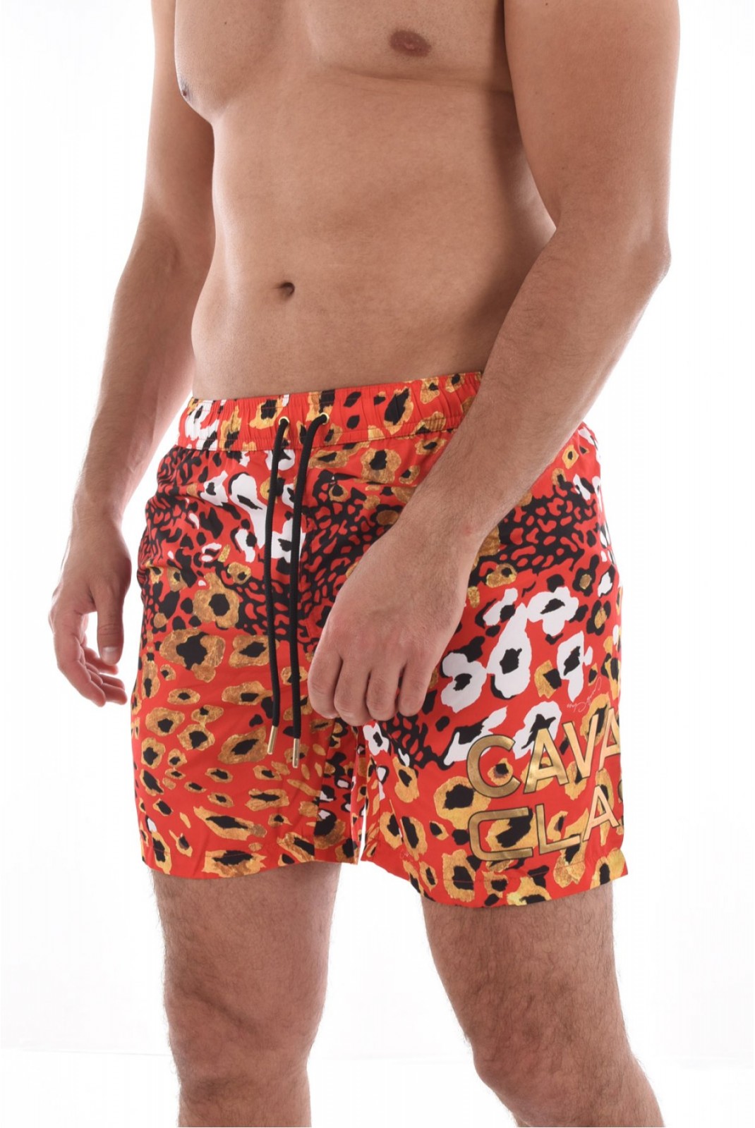 Short de bain à motifs Cavalli Class ORANGE SXH00A 5LN03