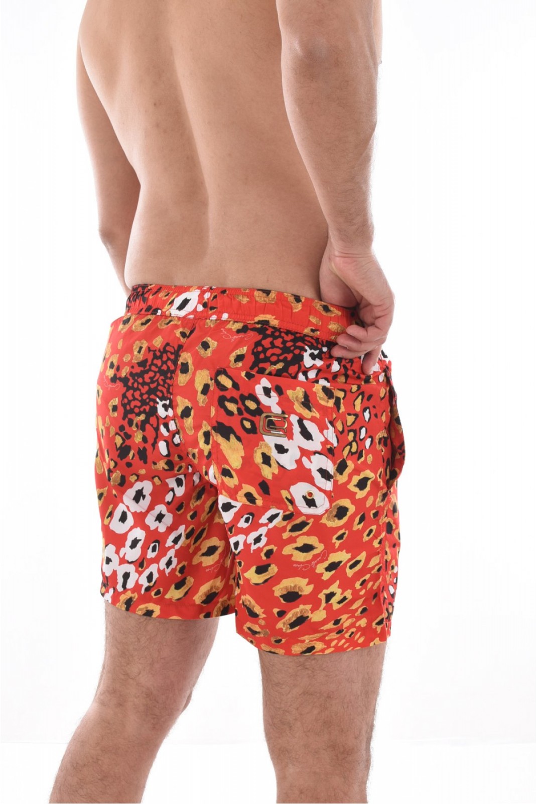 Short de bain à motifs Cavalli Class ORANGE SXH00A 5LN03