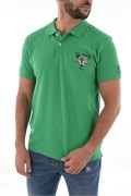 Polo regular 100% coton Cavalli Class GREEN SXT64A KB002