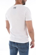 TShirt 100% coton logo printé Cavalli Class WHITE SXH01E JD060