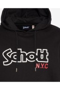 Sweat capuche iconique Sidney Schott BLACK SWHSIDNEY