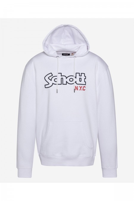 Sweat capuche iconique Sidney Schott WHITE SWHSIDNEY