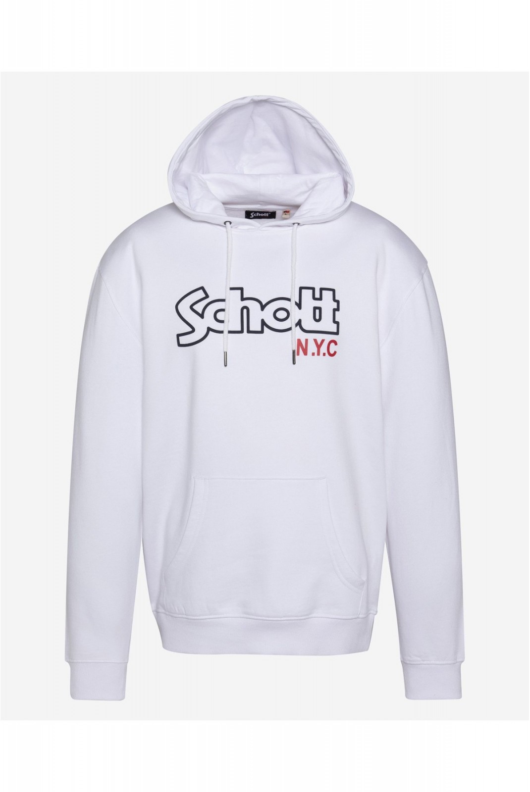 Sweat capuche iconique Sidney Schott WHITE SWHSIDNEY