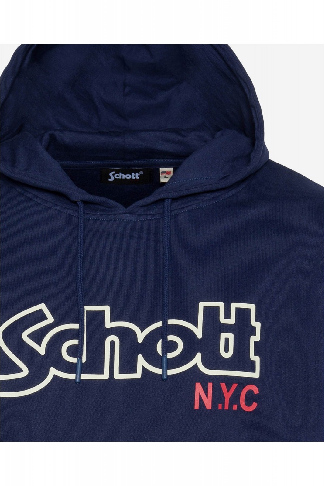 Sweat capuche iconique Sidney Schott NAVY SWHSIDNEY