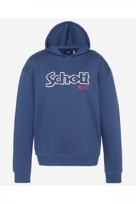 Sweat capuche iconique Sidney Schott BLUE JEANS SWHSIDNEY