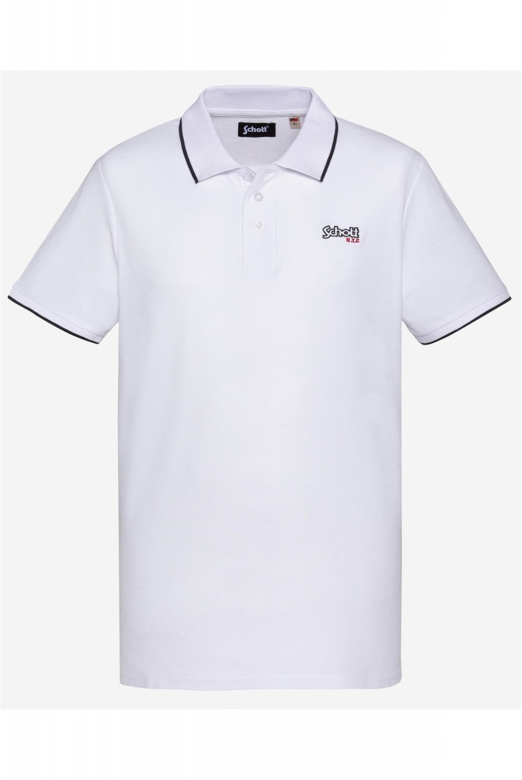 Polo coton piqué Paul Schott WHITE PSPAUL