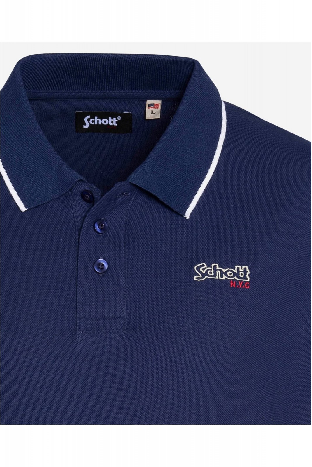 Polo coton piqué Paul Schott NAVY PSPAUL