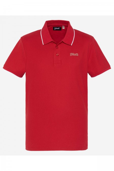 Polo coton piqué Paul Schott RED PSPAUL