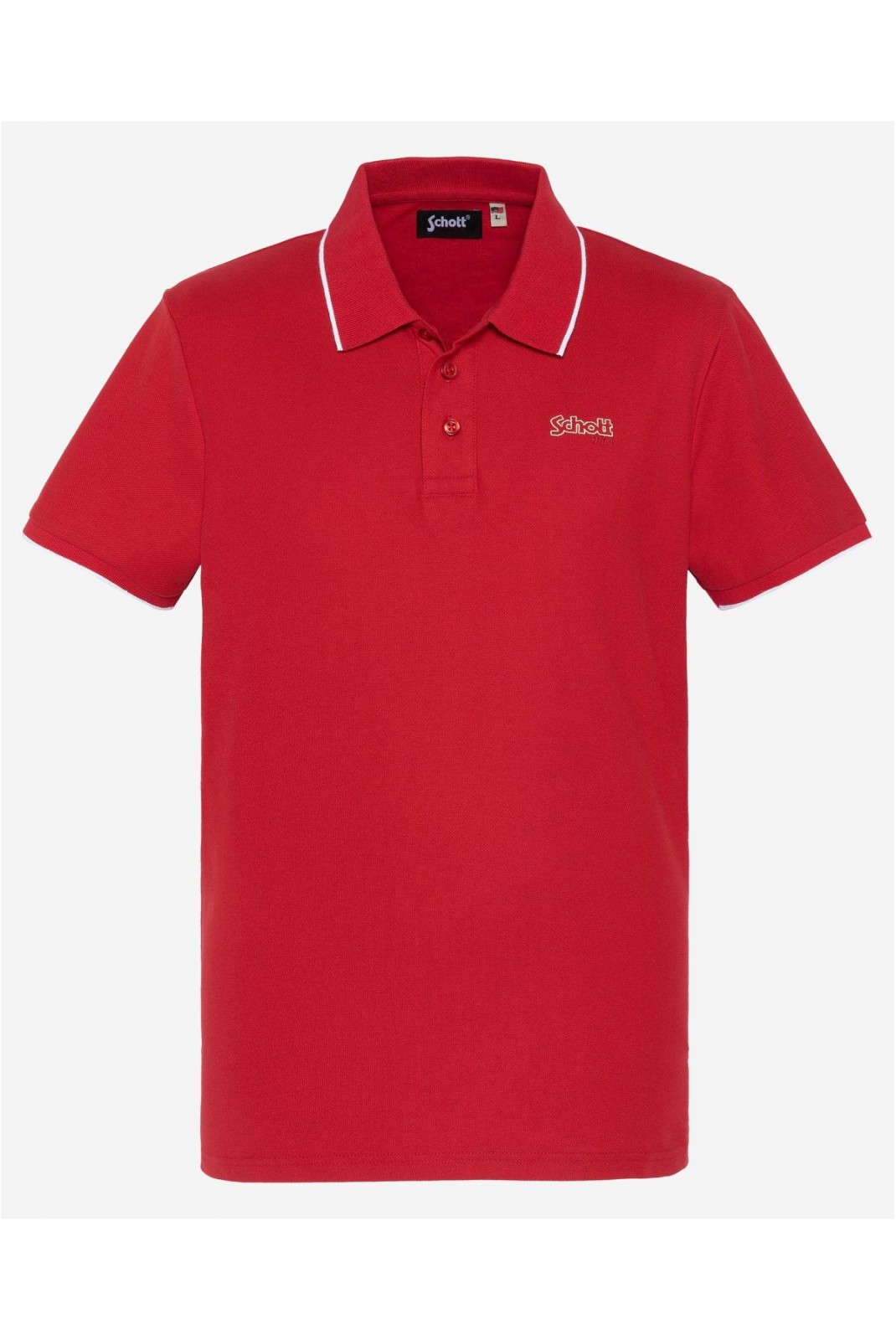 Polo coton piqué Paul Schott RED PSPAUL