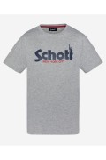 TShirt coton logo Troy Schott H GREY TSTROY