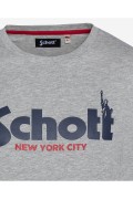 TShirt coton logo Troy Schott H GREY TSTROY