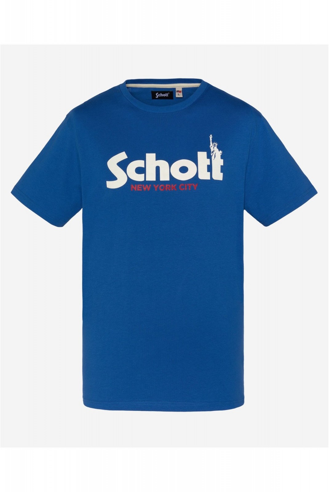 TShirt coton logo Troy Schott ROYAL BLUE TSTROY