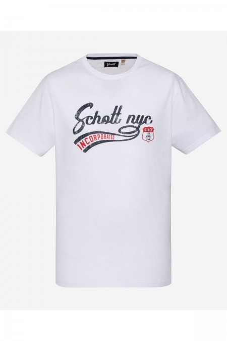 TShirt coton signature Tyron Schott WHITE TSTYRON