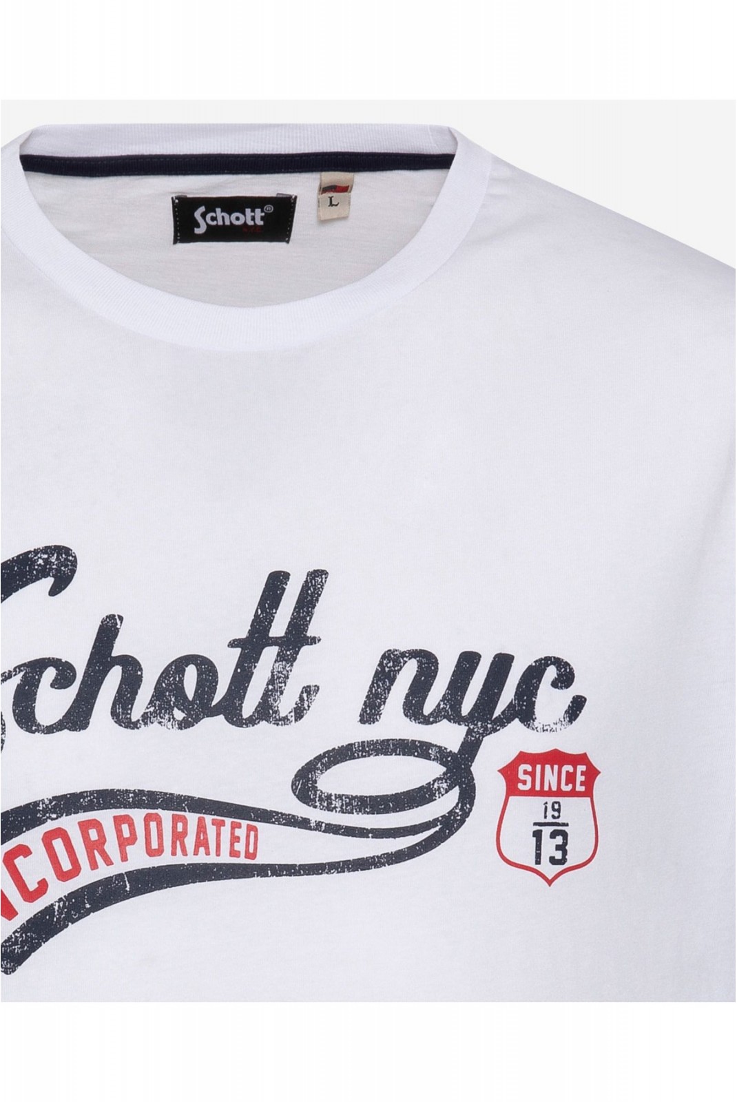 TShirt coton signature Tyron Schott WHITE TSTYRON